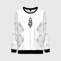 Свитшот женский Slipknot white poly, цвет: 3D-черный