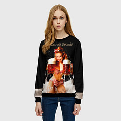 Свитшот женский Все дуреют с этой Шотландии, цвет: 3D-черный — фото 2