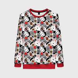 Женский свитшот Карты и фишки