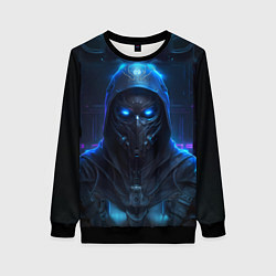 Свитшот женский Человек в маске, цвет: 3D-черный