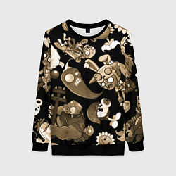 Женский свитшот Растения против зомби в бежевом цвете