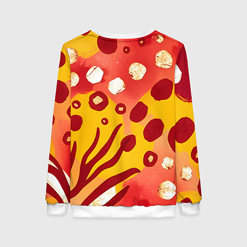 Женский свитшот Африканский паттерн / 3D-Белый – фото 2