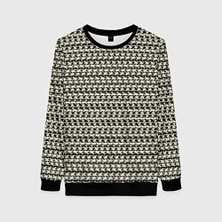 Свитшот женский Оливковый пёстрый полосы узоры, цвет: 3D-черный