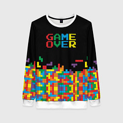 Свитшот женский Game over, цвет: 3D-белый