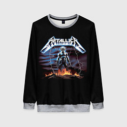 Свитшот женский Metallica - neon fantasy, цвет: 3D-меланж
