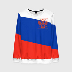 Женский свитшот Россия флаг с гербом