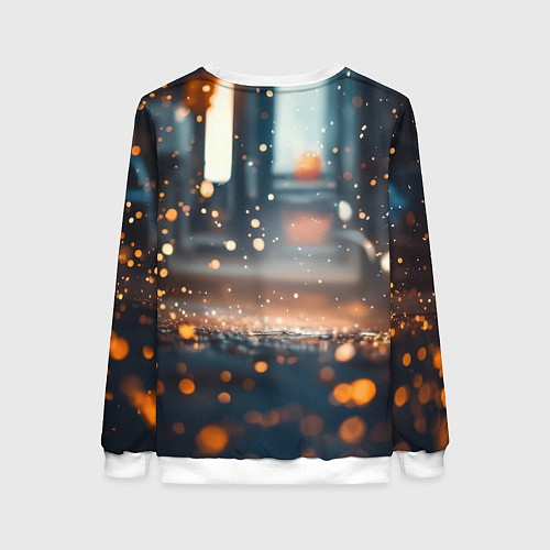 Женский свитшот Человек паук и золотая пыльца / 3D-Белый – фото 2