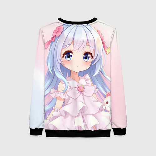 Женский свитшот Аниме в стиле каваи / 3D-Черный – фото 2