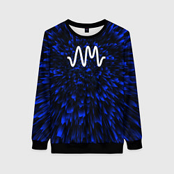 Свитшот женский Arctic Monkeys blue energy, цвет: 3D-черный