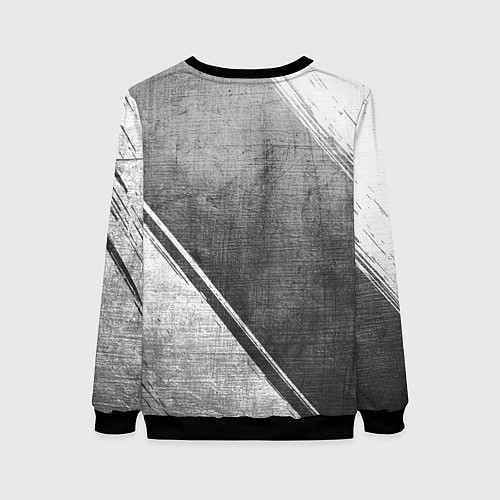 Женский свитшот Akira - grey gradient вертикально / 3D-Черный – фото 2