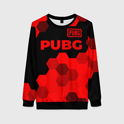 Женский свитшот PUBG - red gradient посередине