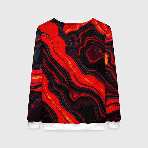 Женский свитшот Срез магматической породы / 3D-Белый – фото 2