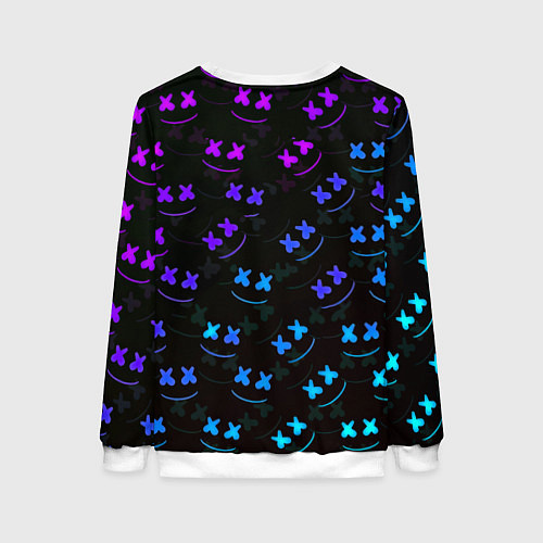 Женский свитшот Nirvana x marshmello neon / 3D-Белый – фото 2