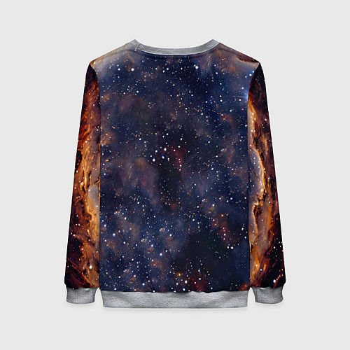 Женский свитшот Сноу-шу в космосе / 3D-Меланж – фото 2