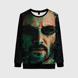 Свитшот женский Matrix - Keanu Reeves, цвет: 3D-черный