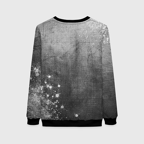 Женский свитшот Borussia - grey gradient вертикально / 3D-Черный – фото 2