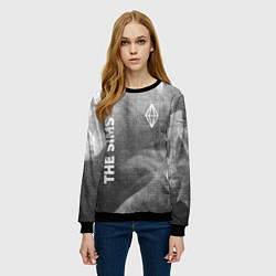 Свитшот женский The Sims - grey gradient вертикально, цвет: 3D-черный — фото 2