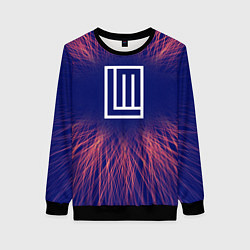 Свитшот женский Lindemann red energy, цвет: 3D-черный