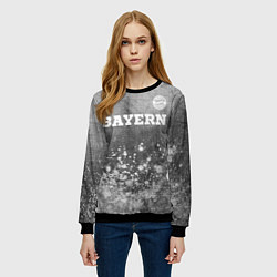 Свитшот женский Bayern - grey gradient посередине, цвет: 3D-черный — фото 2