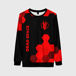 Свитшот женский Dead Space - red gradient вертикально, цвет: 3D-черный