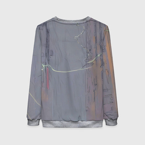 Женский свитшот Бэтмен с розовым плащом / 3D-Меланж – фото 2