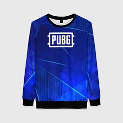 Женский свитшот PUBG blue poly