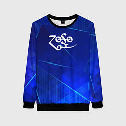 Женский свитшот Led Zeppelin blue poly