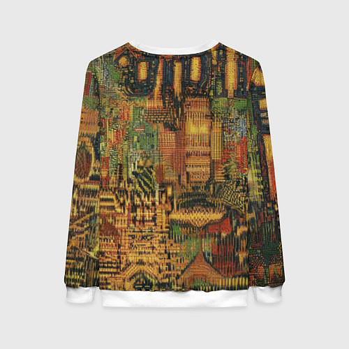 Женский свитшот Текстурный Бэтмен / 3D-Белый – фото 2