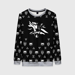 Женский свитшот Ведьмак логотипы