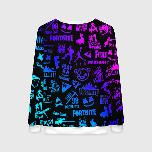 Женский свитшот Ведьмак логотипы игр / 3D-Белый – фото 2