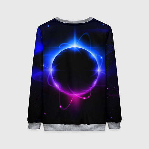 Женский свитшот Космонавт в луне / 3D-Меланж – фото 2