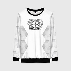 Женский свитшот Bayer 04 white poly