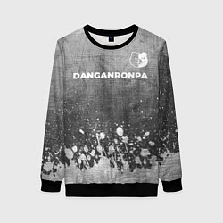 Женский свитшот Danganronpa - grey gradient посередине