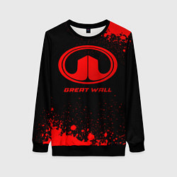 Женский свитшот Great Wall - red gradient