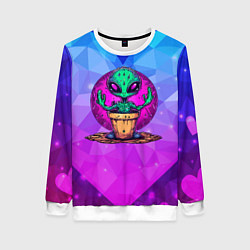 Женский свитшот Кактус в виде инопланетянина