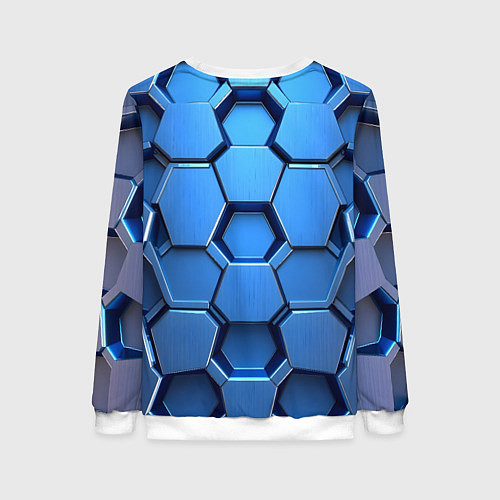 Женский свитшот Синий бронежилет / 3D-Белый – фото 2