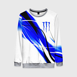 Женский свитшот Monster energy линии абстракции