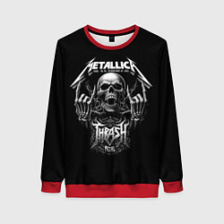 Свитшот женский Thrash metal - Metallica group, цвет: 3D-красный