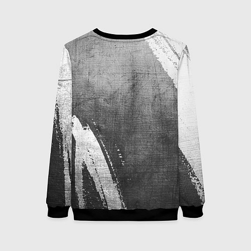 Женский свитшот Napoli - grey gradient вертикально / 3D-Черный – фото 2