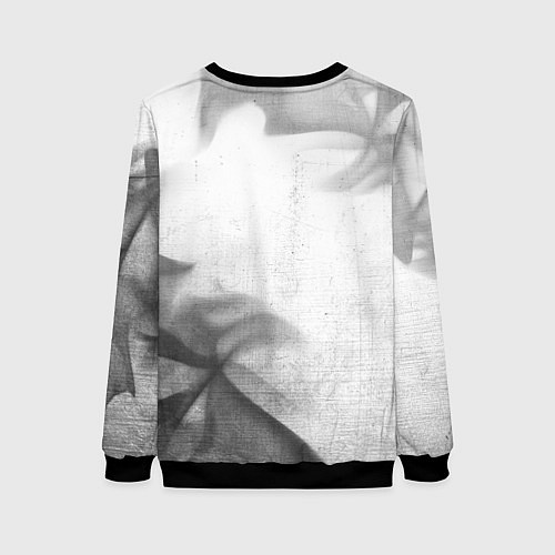 Женский свитшот PUBG - white gradient вертикально / 3D-Черный – фото 2