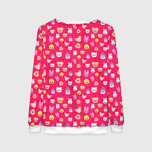 Женский свитшот Skzoo pattern pink / 3D-Белый – фото 2