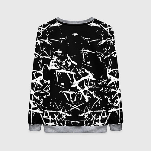 Женский свитшот Monster energy белые штрихи краско / 3D-Меланж – фото 2