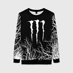 Свитшот женский Monster energy лес, цвет: 3D-черный