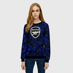 Свитшот женский Arsenal blue energy, цвет: 3D-черный — фото 2