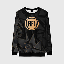 Свитшот женский Fiat golden poly, цвет: 3D-черный