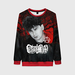 Свитшот женский Сектор газа красный лес, цвет: 3D-красный