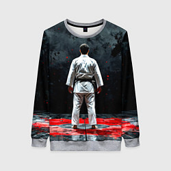 Женский свитшот Айкидоист на черном