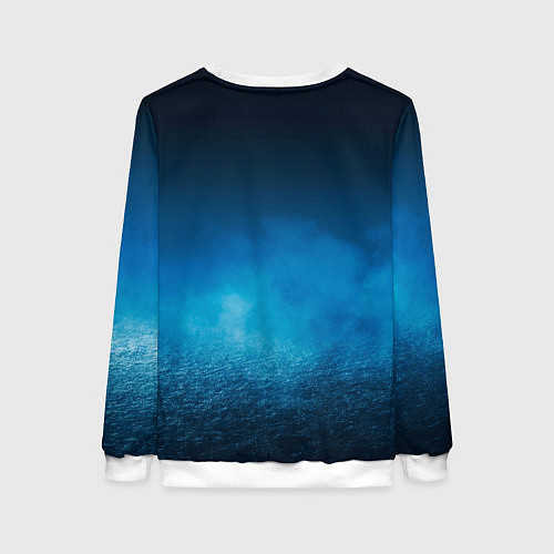 Женский свитшот Сектор газа - синий туман / 3D-Белый – фото 2