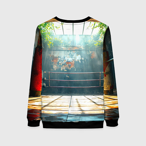 Женский свитшот Ринг под открытым небом / 3D-Черный – фото 2