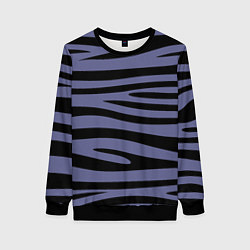 Свитшот женский Морские полоски, цвет: 3D-черный